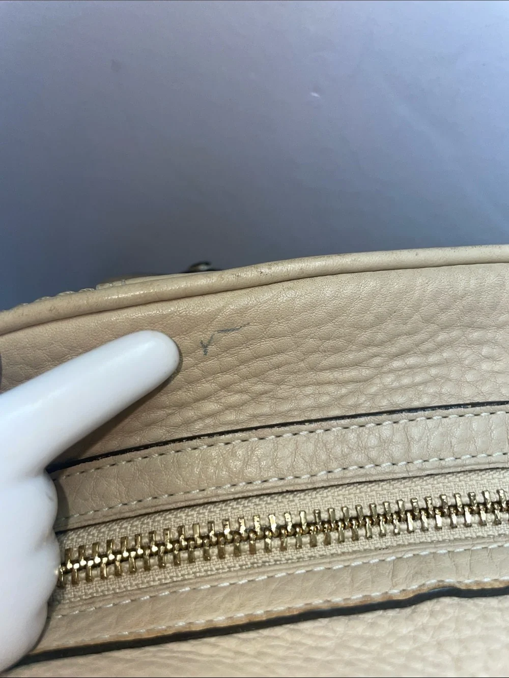 Vintage Coach ‘Hamptons’ Pebbled Leather Satchel